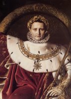 Napoleon I on His Imperial Throne [detail] by Jean Auguste Dominique Ingres